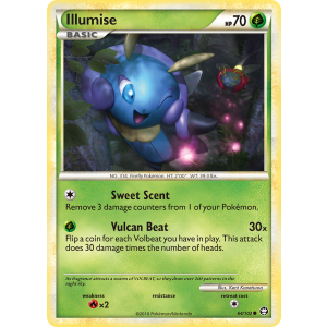 Illumise 64/102 Pokemon TCG HeartGold & SoulSilver HSTriumphant