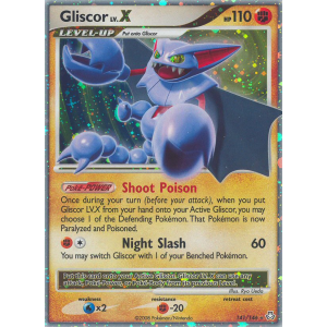 Rare Holo LV.X Gliscor LV.X 141/146 Pokemon TCG Diamond & Pearl Legends Awakened