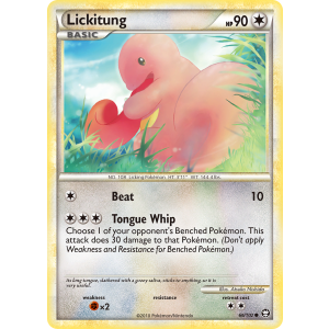 Lickitung 66/102 Pokemon TCG HeartGold & SoulSilver HSTriumphant