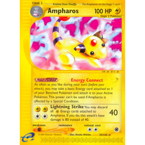 Ampharos 34/165 Pokemon TCG E-Card Expedition Base Set