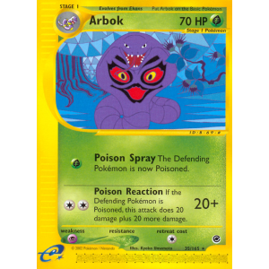 Arbok 35/165 Pokemon TCG E-Card Expedition Base Set