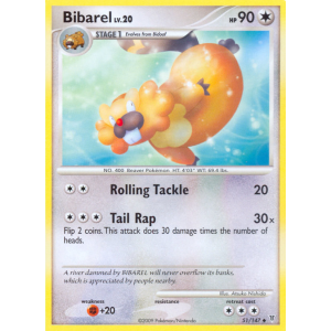 Bibarel 51/147 Pokemon TCG Platinum Supreme Victors