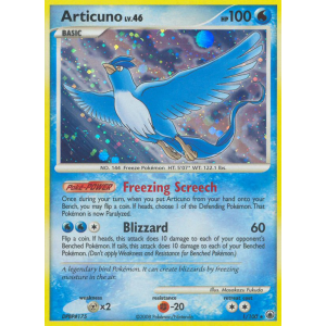 Rare Holo Articuno 1/100 Pokemon TCG Diamond & Pearl Majestic Dawn