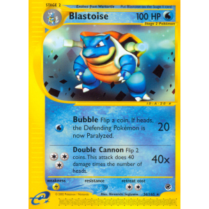 Blastoise 36/165 Pokemon TCG E-Card Expedition Base Set