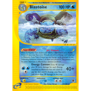 Blastoise 37/165 Pokemon TCG E-Card Expedition Base Set