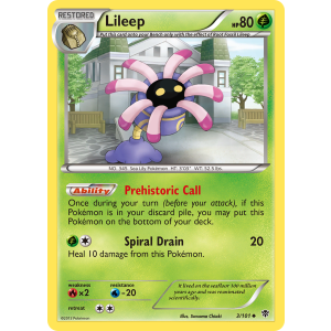 Lileep 3/101 Pokemon TCG Black & White Plasma Blast