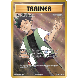 Rare Ultra Brock's Grit 107/108 Pokemon TCG XY Evolutions