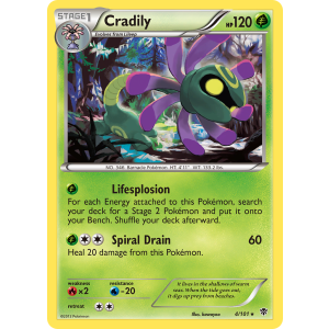 Cradily 4/101 Pokemon TCG Black & White Plasma Blast