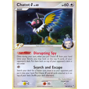 Chatot G 54/147 Pokemon TCG Platinum Supreme Victors