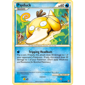 Psyduck 74/102 Pokemon TCG HeartGold & SoulSilver HSTriumphant