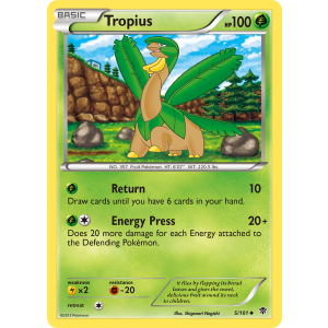 Tropius 5/101 Pokemon TCG Black & White Plasma Blast