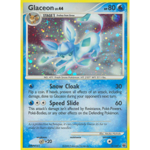 Rare Holo Glaceon 5/100 Pokemon TCG Diamond & Pearl Majestic Dawn