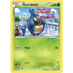 Karrablast 6/101 Pokemon TCG Black & White Plasma Blast