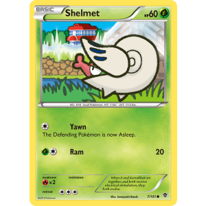 Shelmet 7/101 Pokemon TCG Black & White Plasma Blast