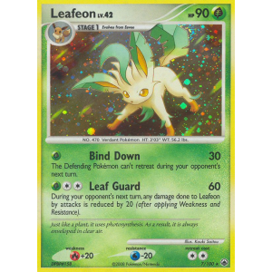 Rare Holo Leafeon 7/100 Pokemon TCG Diamond & Pearl Majestic Dawn