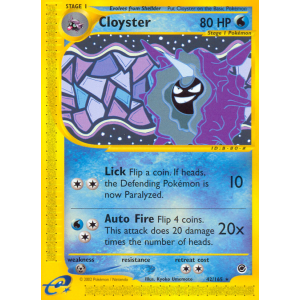 Cloyster 42/165 Pokemon TCG E-Card Expedition Base Set