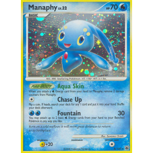 Rare Holo Manaphy 8/100 Pokemon TCG Diamond & Pearl Majestic Dawn