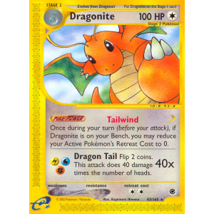 Dragonite 43/165 Pokemon TCG E-Card Expedition Base Set