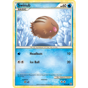 Swinub 79/102 Pokemon TCG HeartGold & SoulSilver HSTriumphant