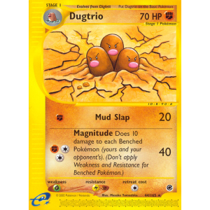 Dugtrio 44/165 Pokemon TCG E-Card Expedition Base Set