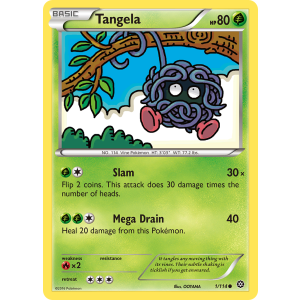 Tangela 1/114 Pokemon TCG XY Steam Siege