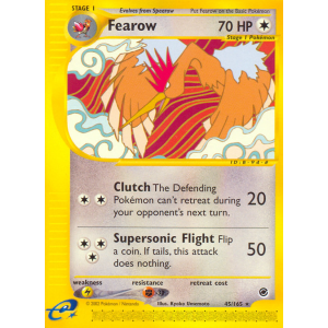 Fearow 45/165 Pokemon TCG E-Card Expedition Base Set