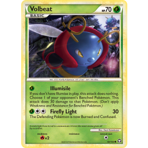 Volbeat 82/102 Pokemon TCG HeartGold & SoulSilver HSTriumphant