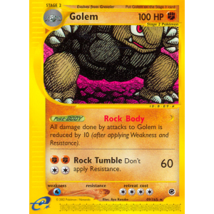 Golem 49/165 Pokemon TCG E-Card Expedition Base Set