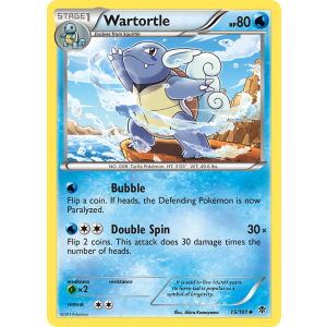 Wartortle 15/101 Pokemon TCG Black & White Plasma Blast