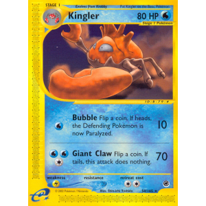 Kingler 50/165 Pokemon TCG E-Card Expedition Base Set