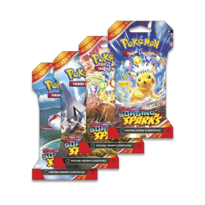 Pokémon TCG Scarlet & Violet-Surging Sparks Sleeved Booster Pack 10 Cards