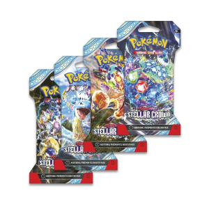 Pokémon TCG Scarlet & Violet-Stellar Crown Sleeved Booster Pack 10 Cards