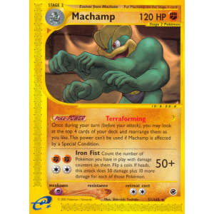 Machamp 51/165 Pokemon TCG E-Card Expedition Base Set