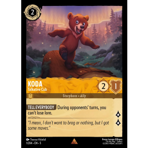 Koda - Talkative Cub 1/204 Disney Lorcana TCG Shimmering Skies