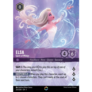 Enchanted Elsa - Spirit of Winter 207/204 Disney Lorcana TCG The First Chapter