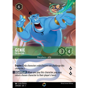 Enchanted Genie - On the Job 209/204 Disney Lorcana TCG The First Chapter