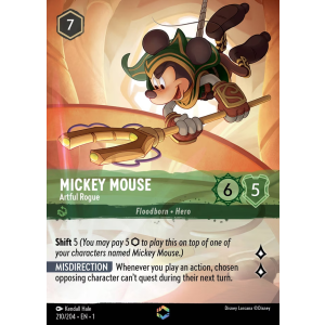 Enchanted Mickey Mouse - Artful Rogue 210/204 Disney Lorcana TCG The First Chapter