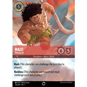 Enchanted Maui - Hero to All 212/204 Disney Lorcana TCG The First Chapter