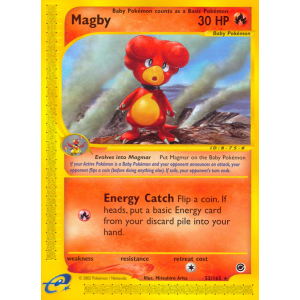 Magby 52/165 Pokemon TCG E-Card Expedition Base Set