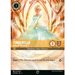 Enchanted Cinderella - Ballroom Sensation 205/204 Disney Lorcana TCG Rise of the Floodborn