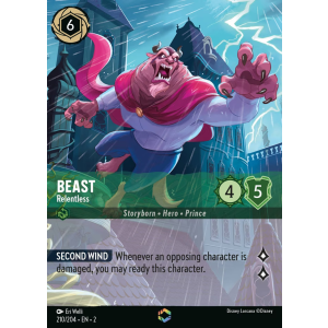 Enchanted Beast - Relentless 210/204 Disney Lorcana TCG Rise of the Floodborn