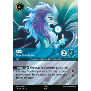 Enchanted Sisu - Divine Water Dragon 214/204 Disney Lorcana TCG Rise of the Floodborn