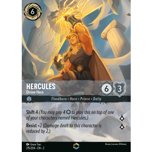 Enchanted Hercules - Divine Hero 215/204 Disney Lorcana TCG Rise of the Floodborn