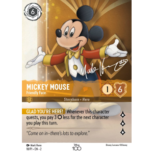 Promo Mickey Mouse - Friendly Face 18/204 Disney Lorcana TCG Disney 100