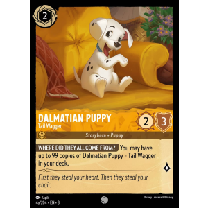 Dalmatian Puppy - Tail Wagger 4a/204 Disney Lorcana TCG Into the Inklands