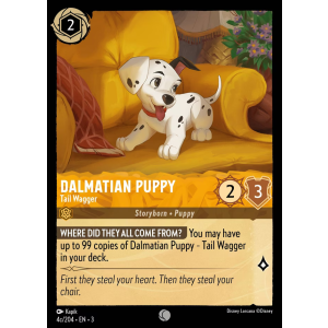 Dalmatian Puppy - Tail Wagger 4c/204 Disney Lorcana TCG Into the Inklands