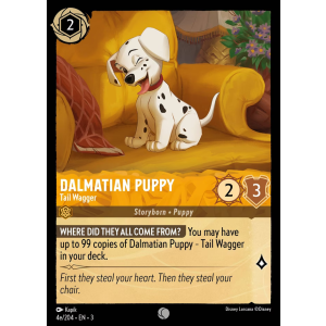 Dalmatian Puppy - Tail Wagger 4e/204 Disney Lorcana TCG Into the Inklands