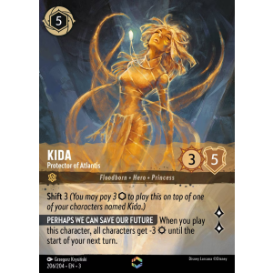 Enchanted Kida - Protector of Atlantis 206/204 Disney Lorcana TCG Into the Inklands