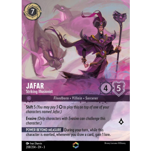 Enchanted Jafar - Striking Illusionist 208/204 Disney Lorcana TCG Into the Inklands