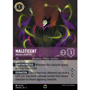 Enchanted Maleficent - Mistress of All Evil 209/204 Disney Lorcana TCG Into the Inklands